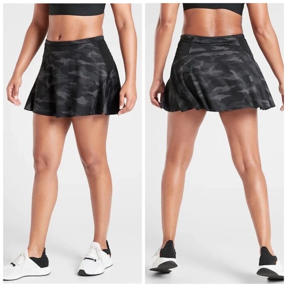 Athleta Match Point Skort Black Camo Size Large